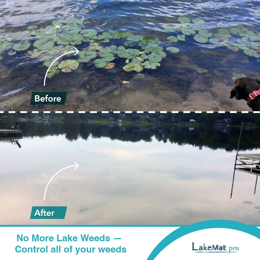 Weeds Won't Grow — With LakeMat Pro!